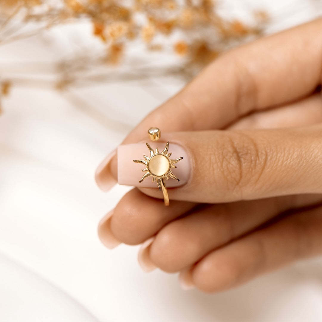 To My Daughter Sun Fidget Ring