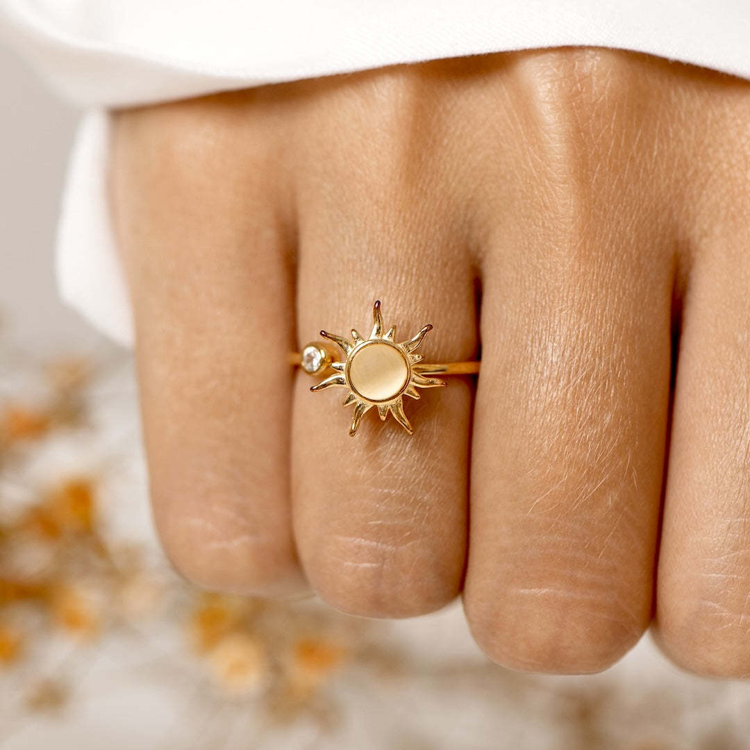 To My Daughter Sun Fidget Ring