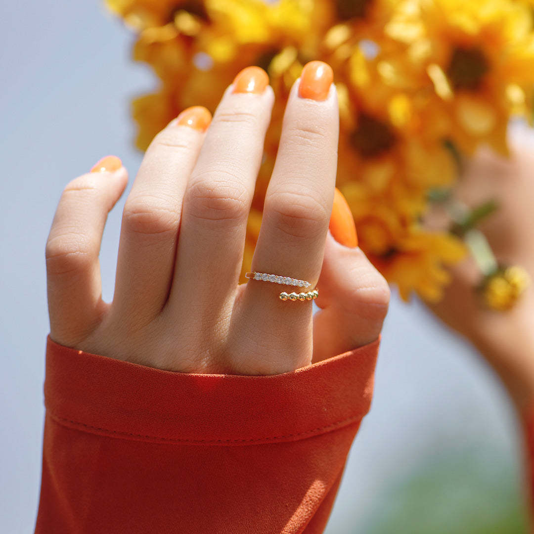 交差デザインのパヴェリング