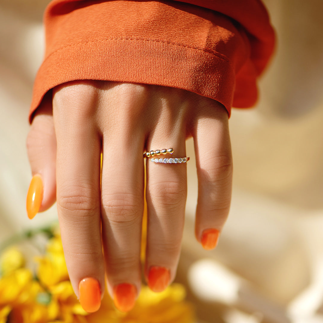 交差デザインのパヴェリング