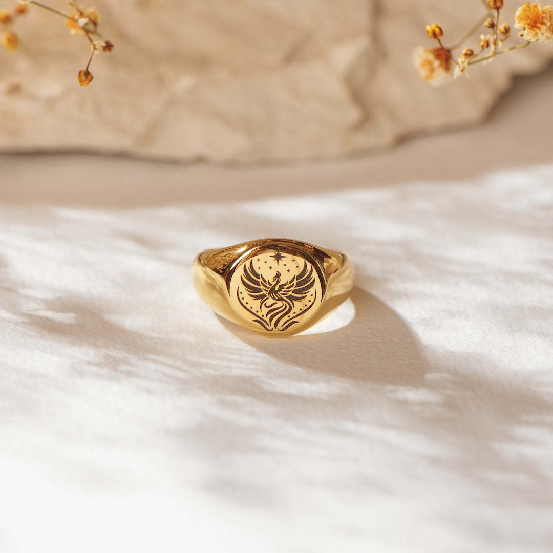 Phoenix Signet Ring