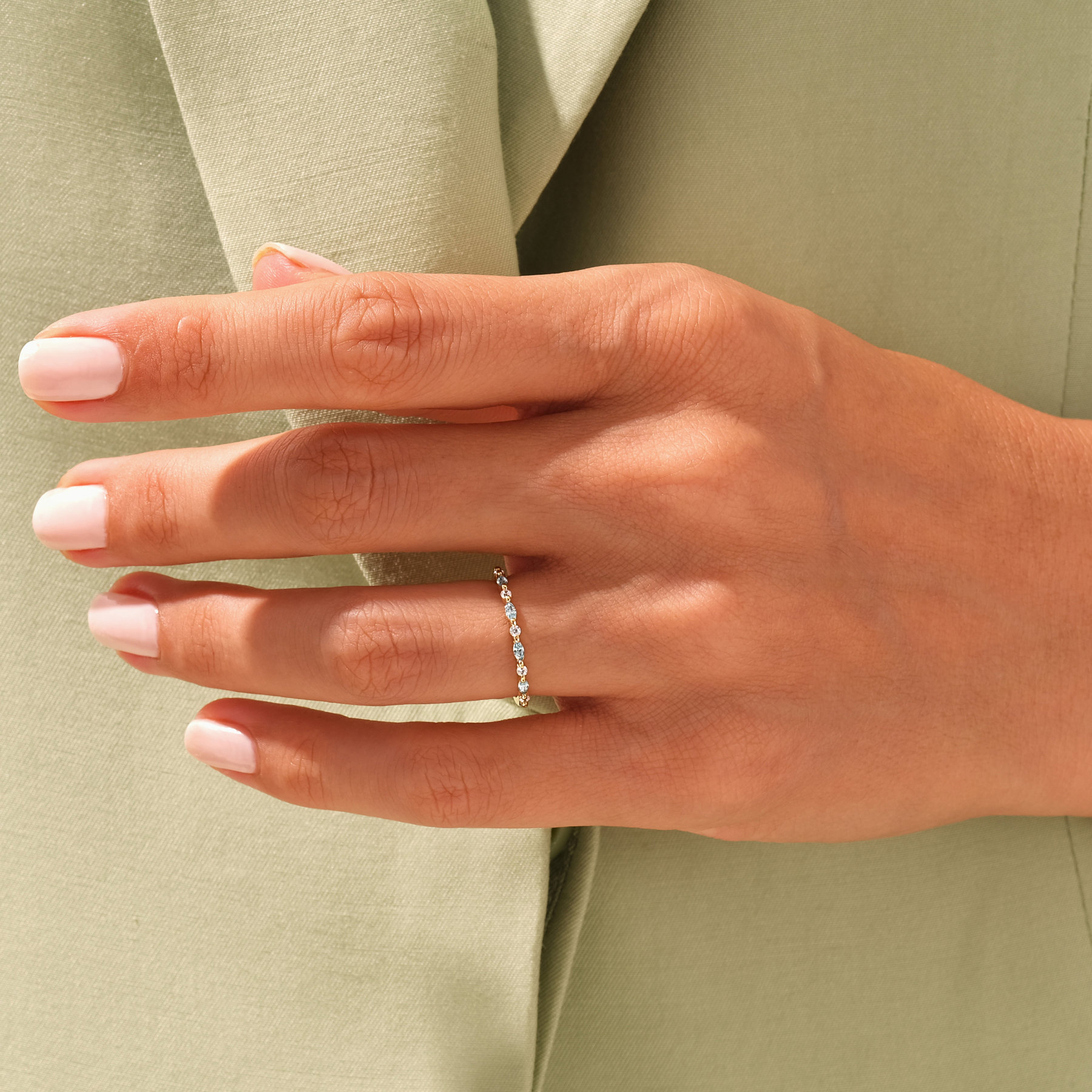 Choosing My Peace Marquise Ring