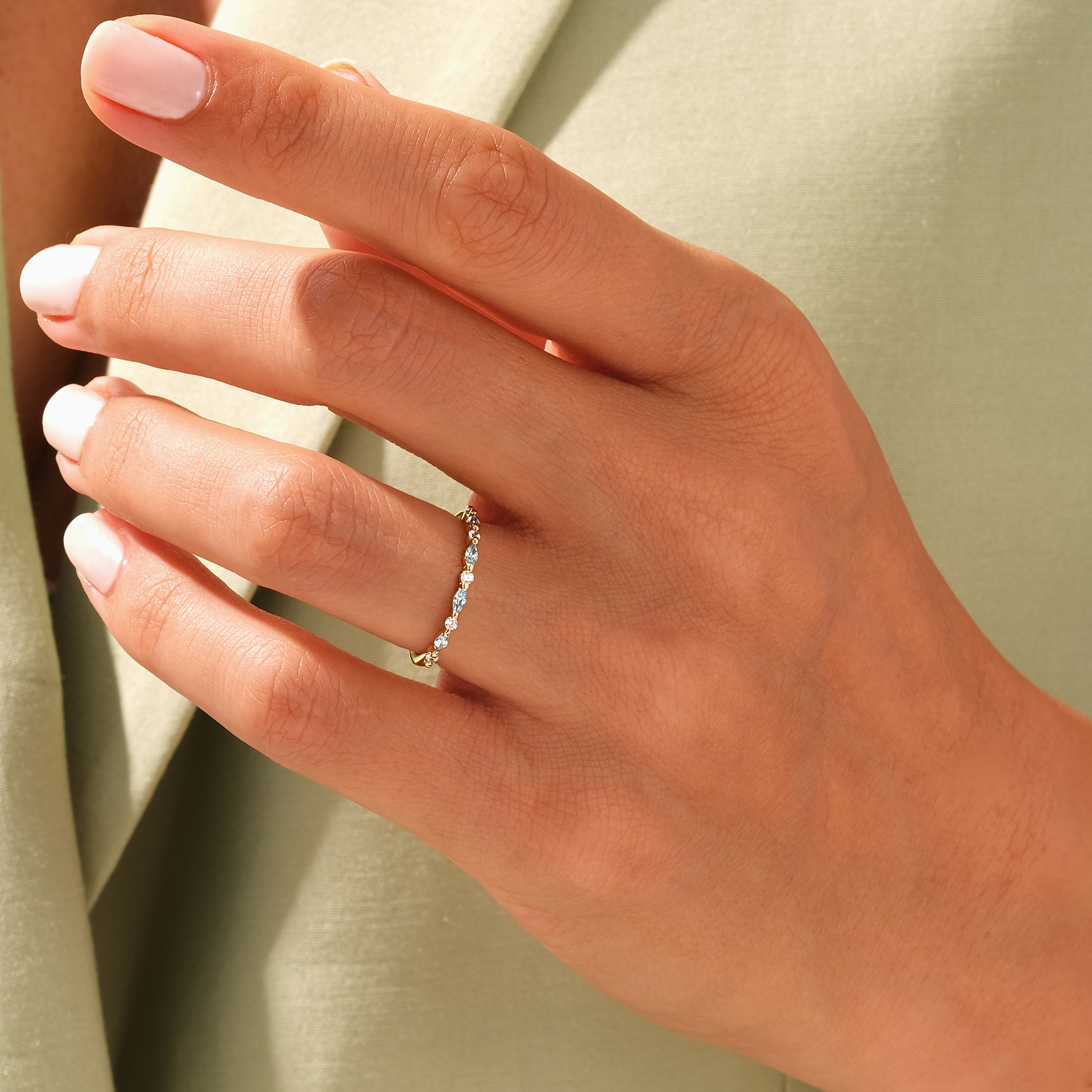 Choosing My Peace Marquise Ring