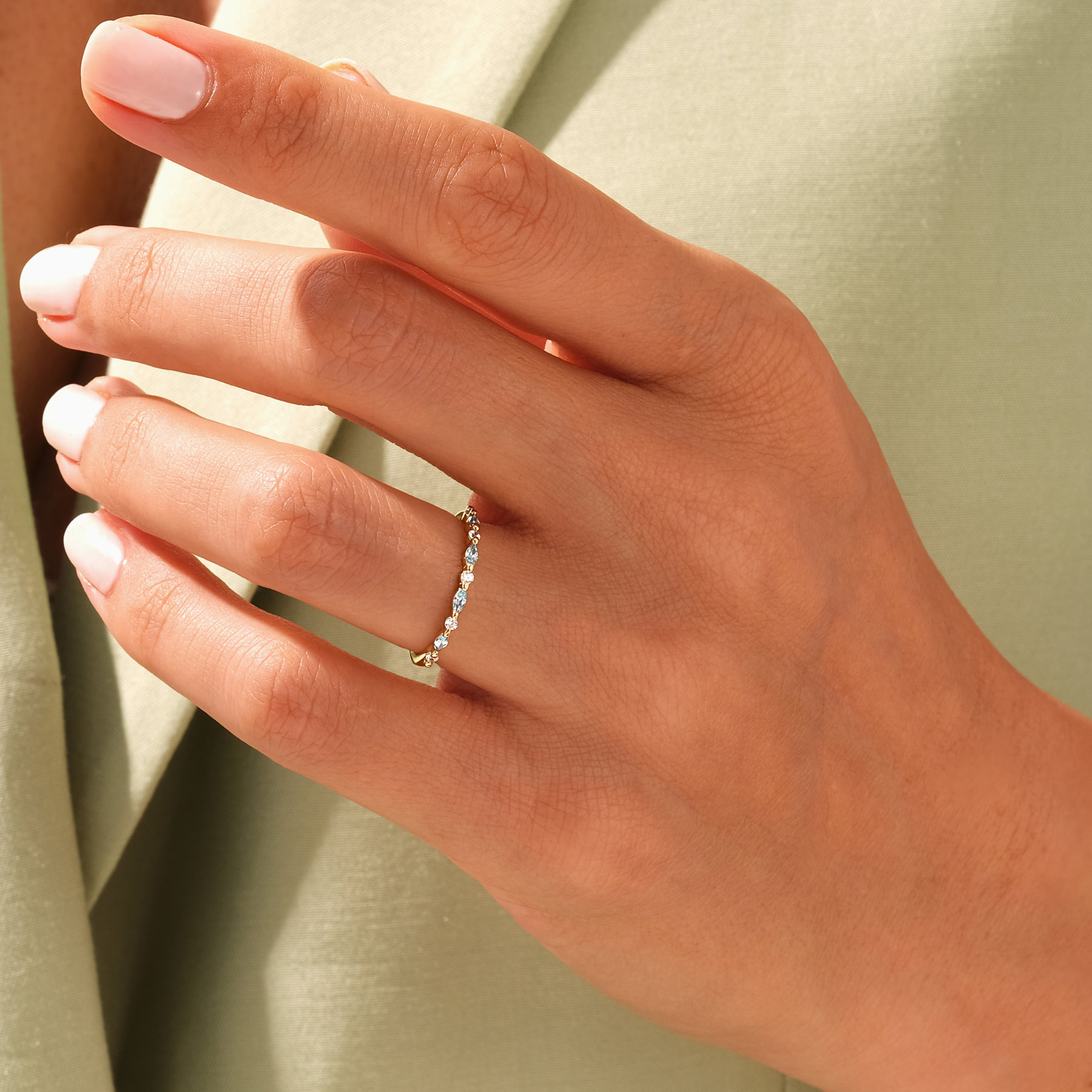 Choosing My Peace Marquise Ring