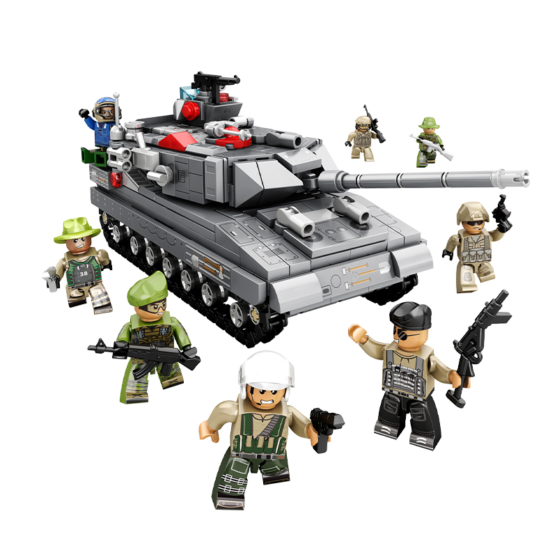 SB Survival War Series Building Block Sets (8-in-1) Tank