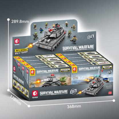 SB Survival War Series Building Block Sets (8-in-1) Tank