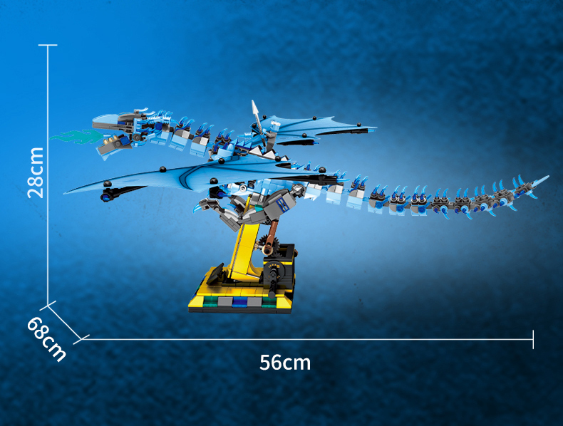 MG Ice Dragon Building Block Set - 1186PCS