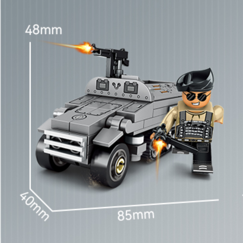 SB Survival War Series Building Block Sets (8-in-1) Tank