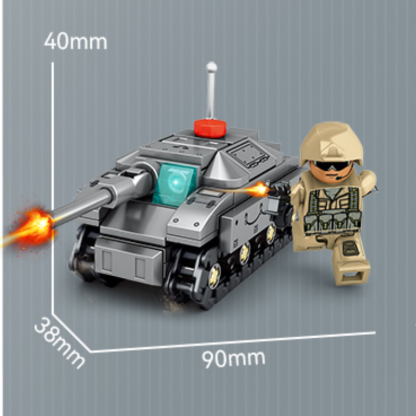 SB Survival War Series Building Block Sets (8-in-1) Tank
