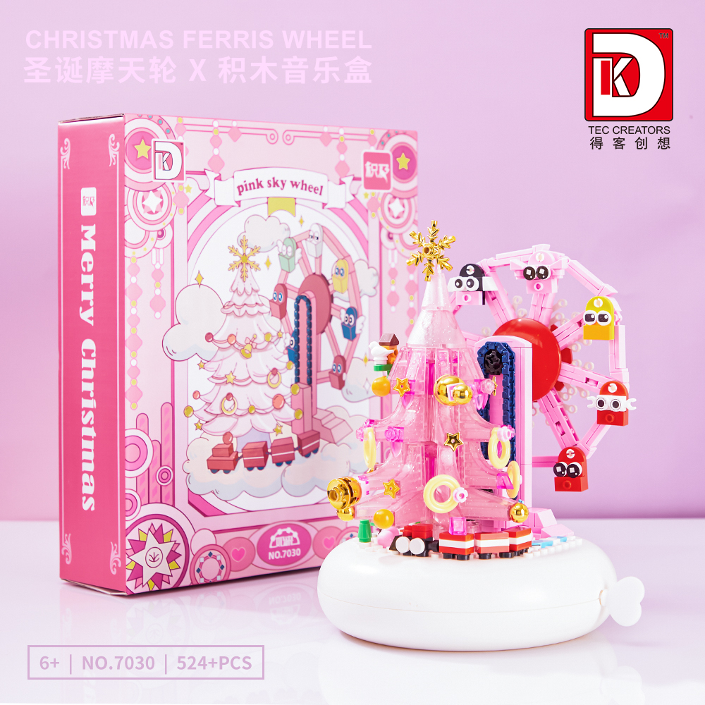 DK Magical Christmas Ferris Wheel – Music Box Building Block Set – 524PCS