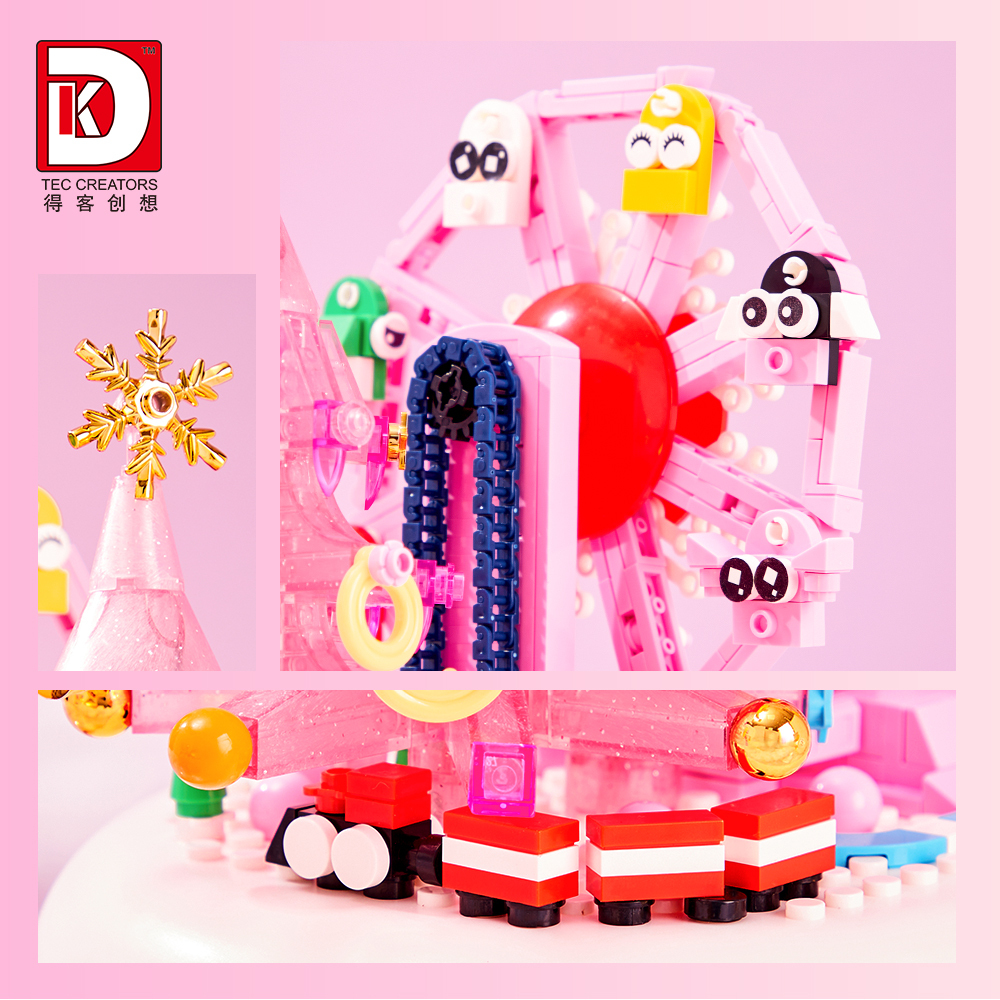 DK Magical Christmas Ferris Wheel – Music Box Building Block Set – 524PCS