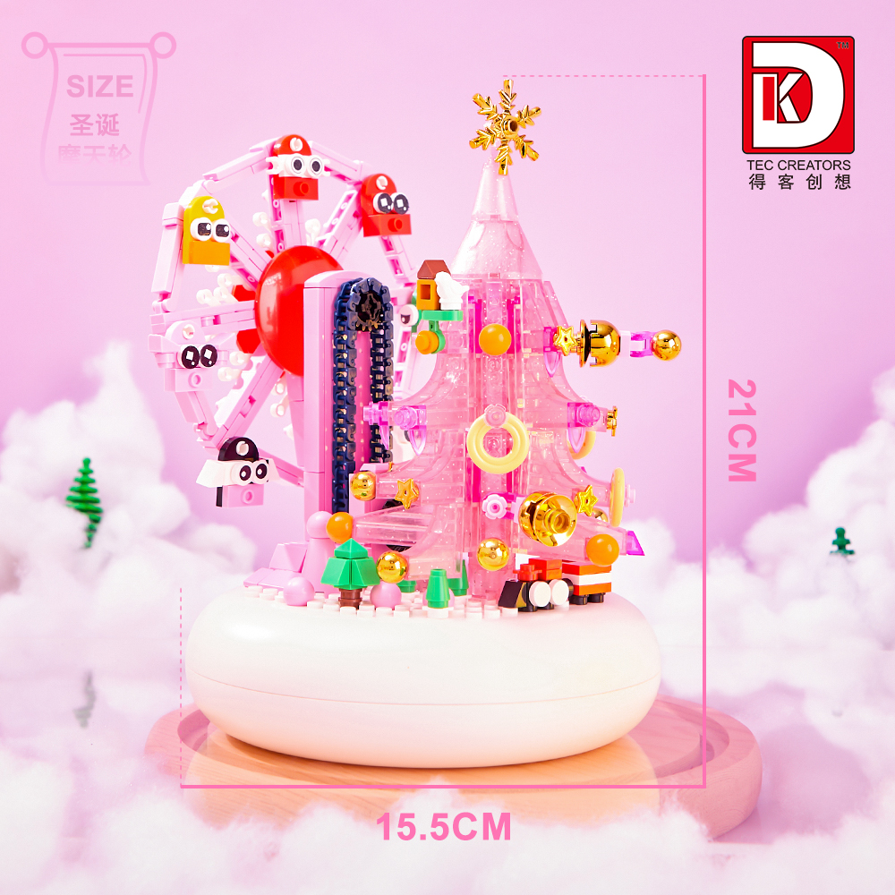 DK Magical Christmas Ferris Wheel – Music Box Building Block Set – 524PCS