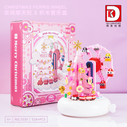 DK Magical Christmas Ferris Wheel – Music Box Building Block Set – 524PCS