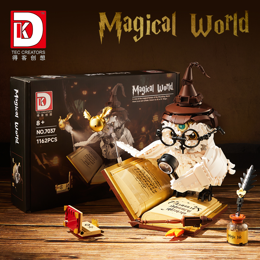 DK Wizard’s Owl Building Block Set - 1162PCS