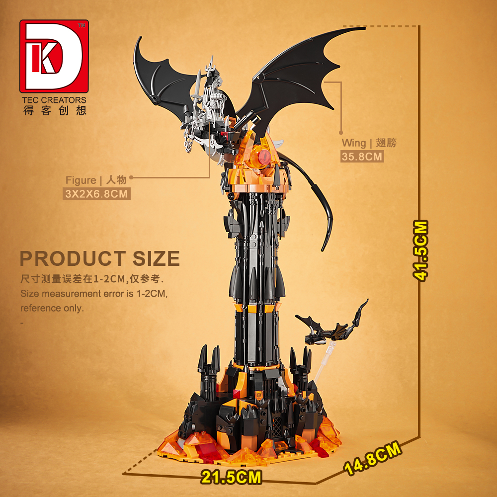 DK Dark Guardian on Dragon – Magic Tower Building Block Set - 997PCS