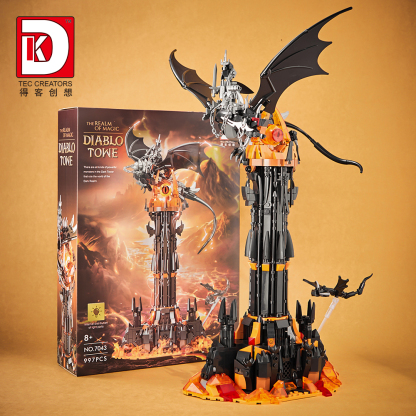 DK Dark Guardian on Dragon – Magic Tower Building Block Set - 997PCS