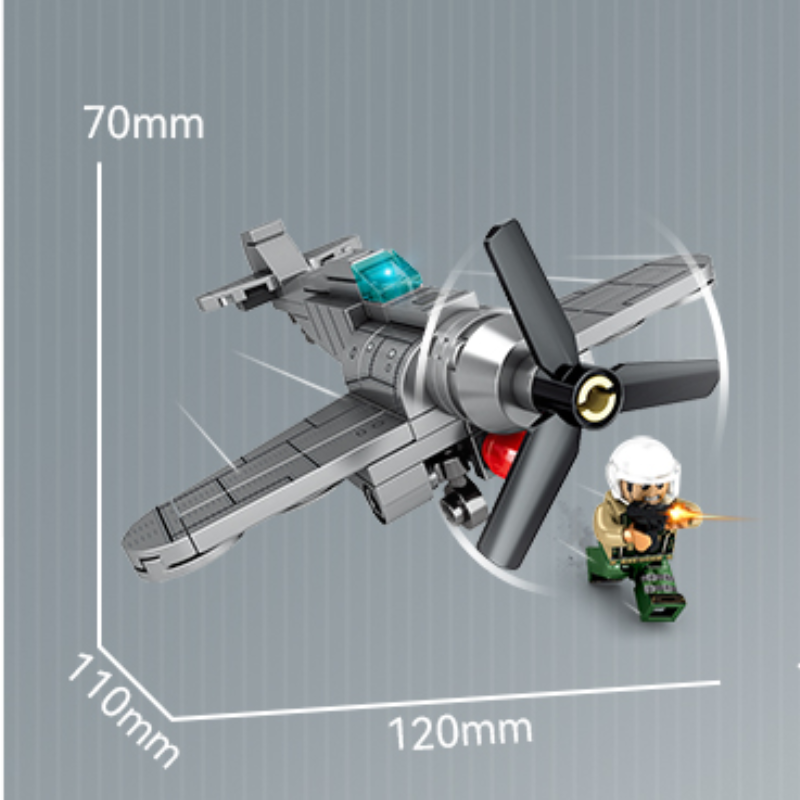 SB Survival War Series Building Block Sets (8-in-1) Tank