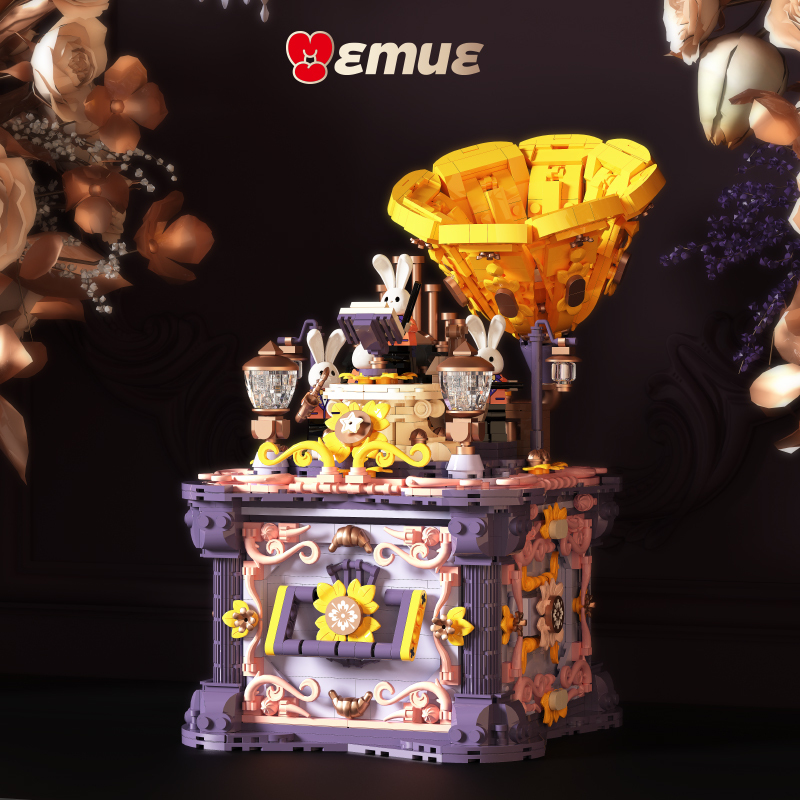 BLD Bunny Gramophone – Fantasy Decorative Building Block Set