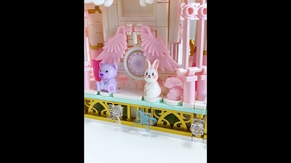 YGS Throne Series Phone Stand Building Block Set – Cute Demon & Angel