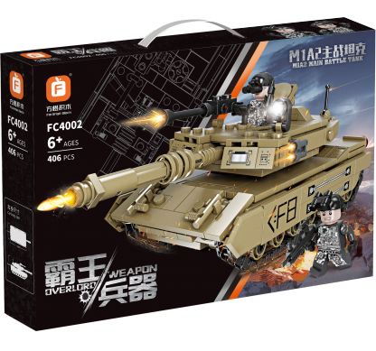 Main Battle Tank Building Block Set M1A2 T-14 VT-4 Leopard 2A7
