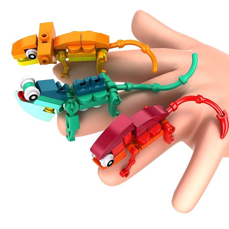 Finger Lizard Park Building Blocks Set