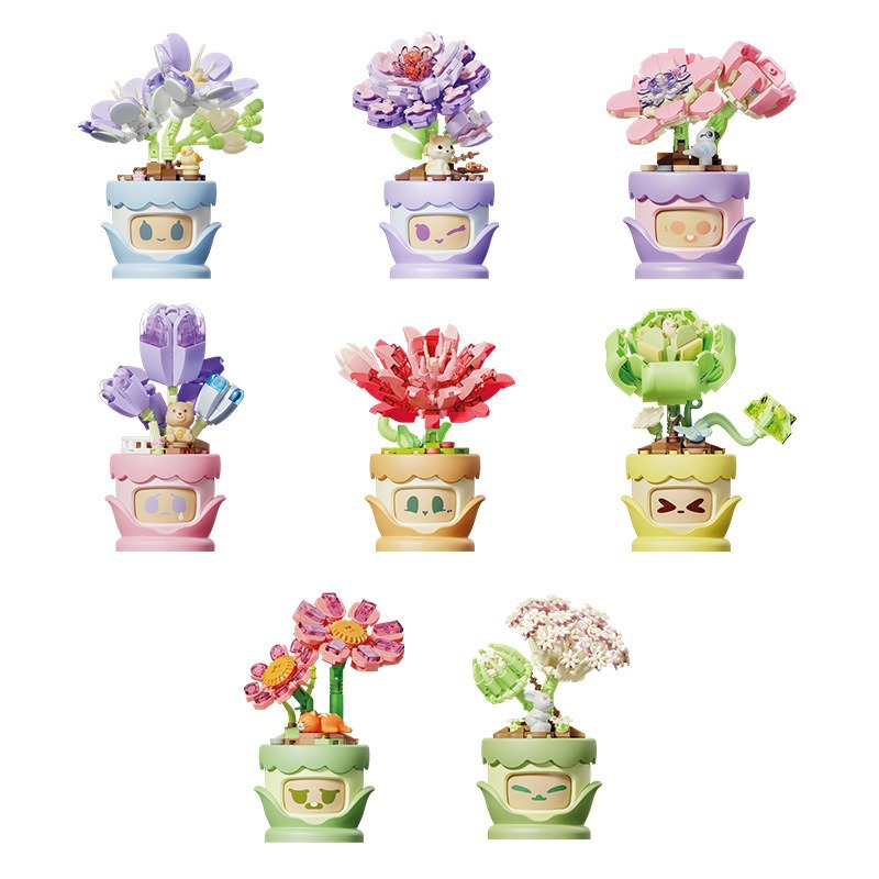 YGS Mood Flower Building Block Set with Changing Faces