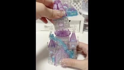 YGS Crystal Castle Building Block Set – Purple & Pink Versions 