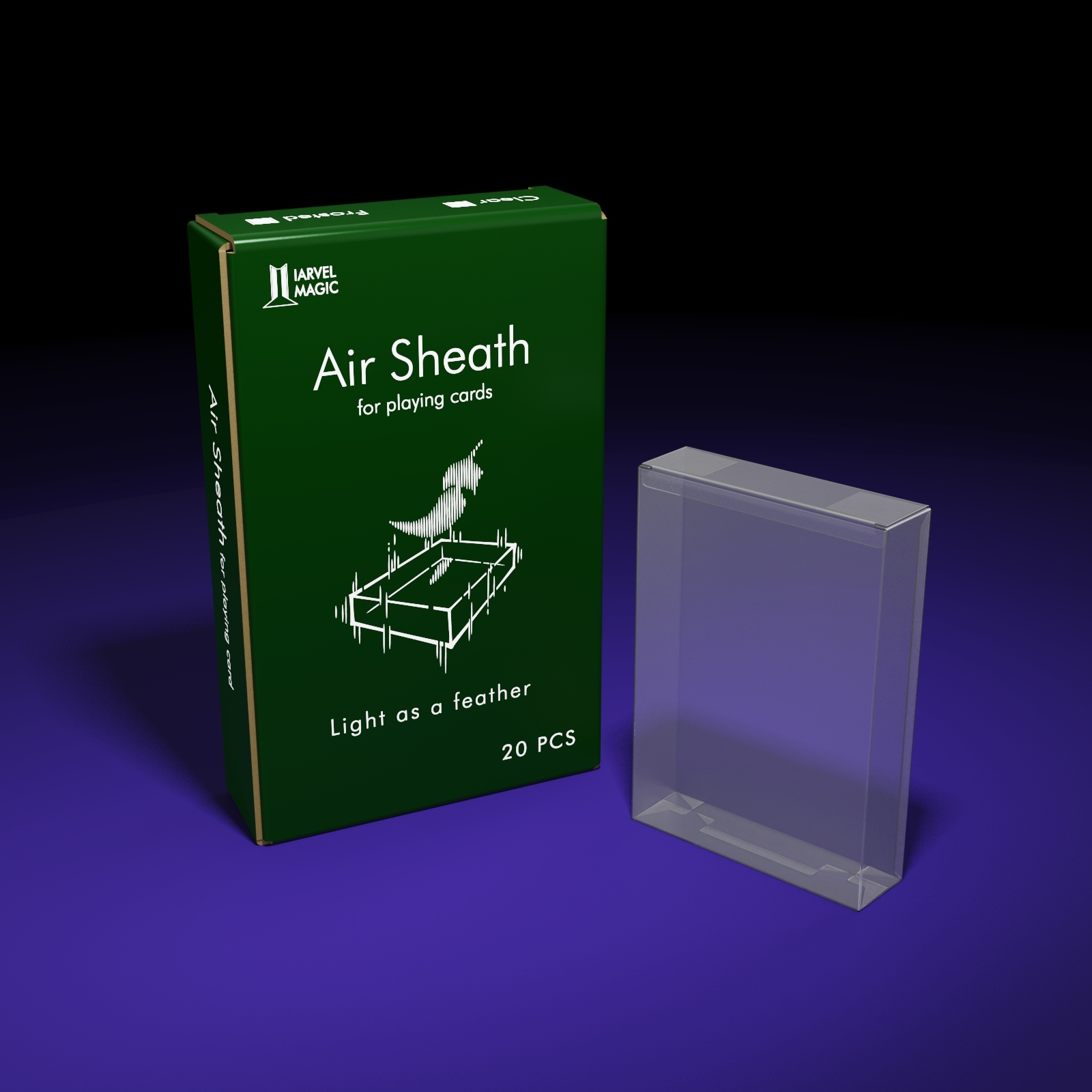 Air Sheath For Playing Cards Deck by IARVEL MAGIC