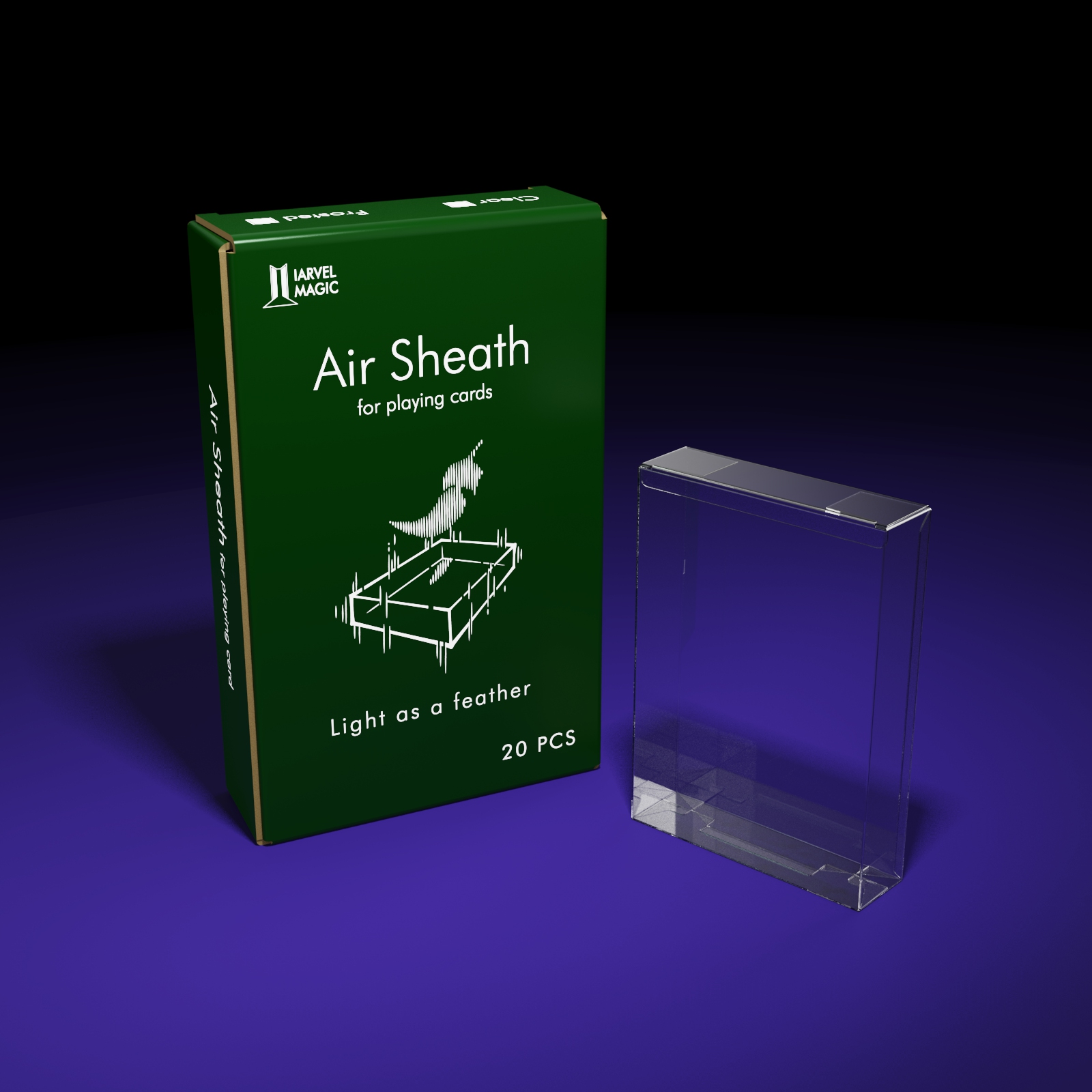 Air Sheath For Playing Cards Deck by IARVEL MAGIC