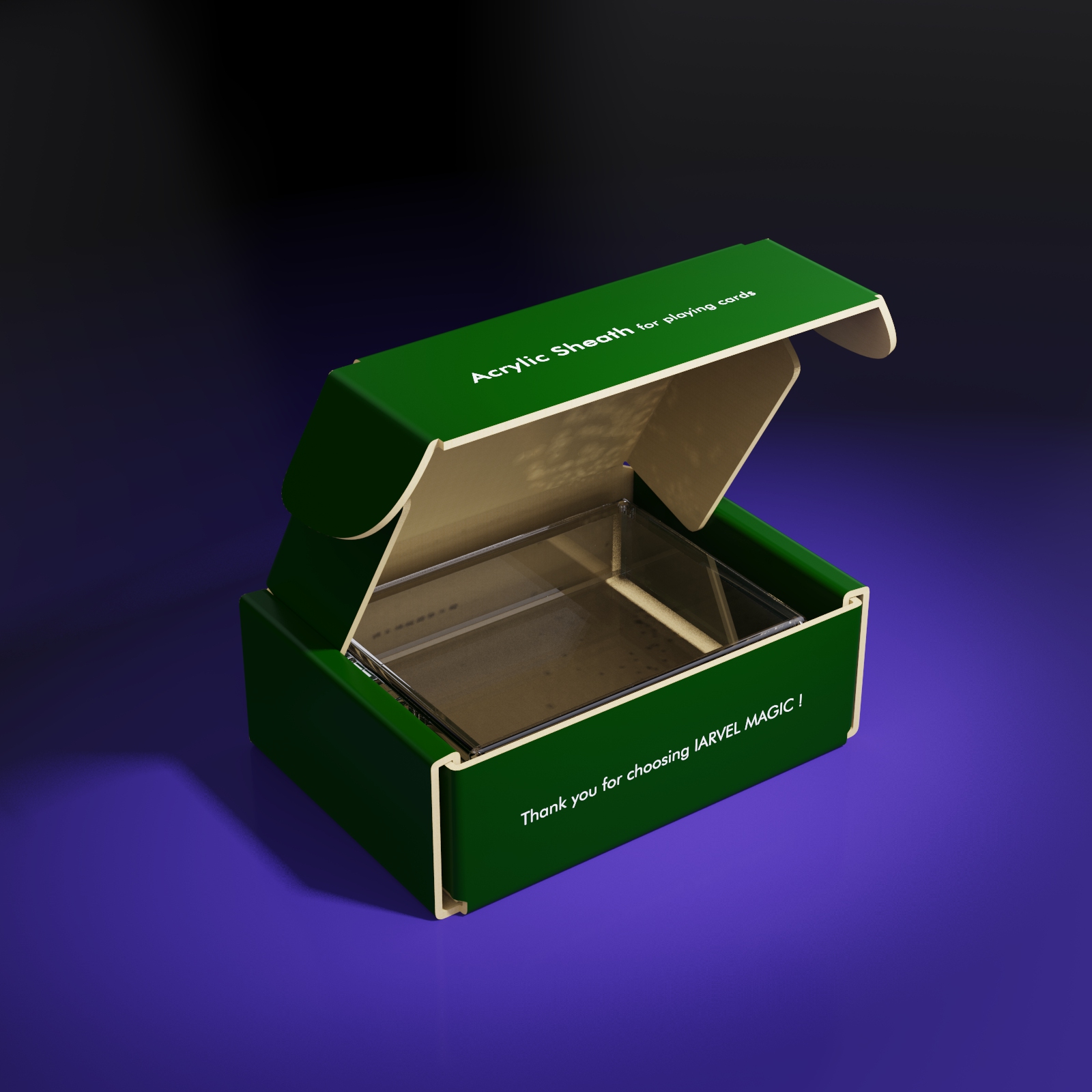 Acrylic Sheath For Playing Cards by IARVEL MAGIC