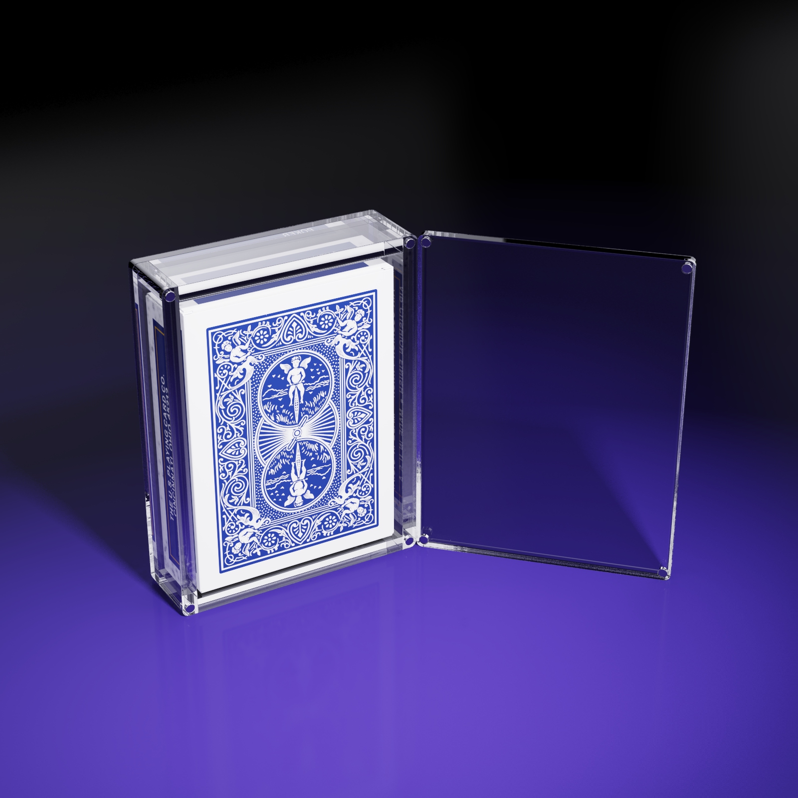 Acrylic Sheath For Playing Cards by IARVEL MAGIC