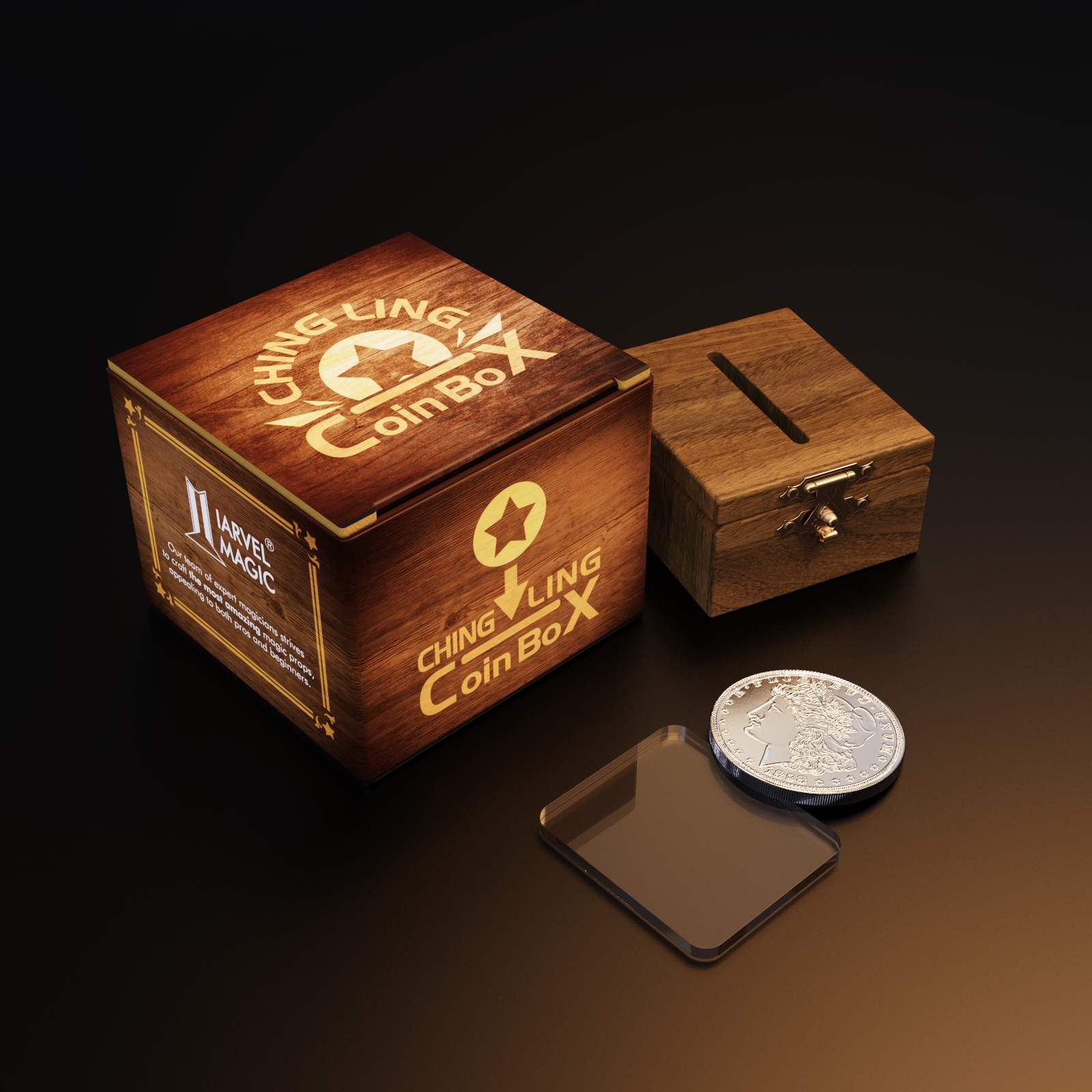 Coin Thru Glass by IARVEL MAGIC