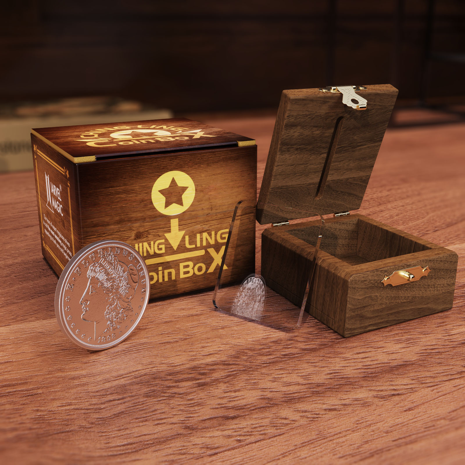 コインスルーグラス/Coin Thru Glass by IARVEL MAGIC – IARVEL MAGIC JAPAN