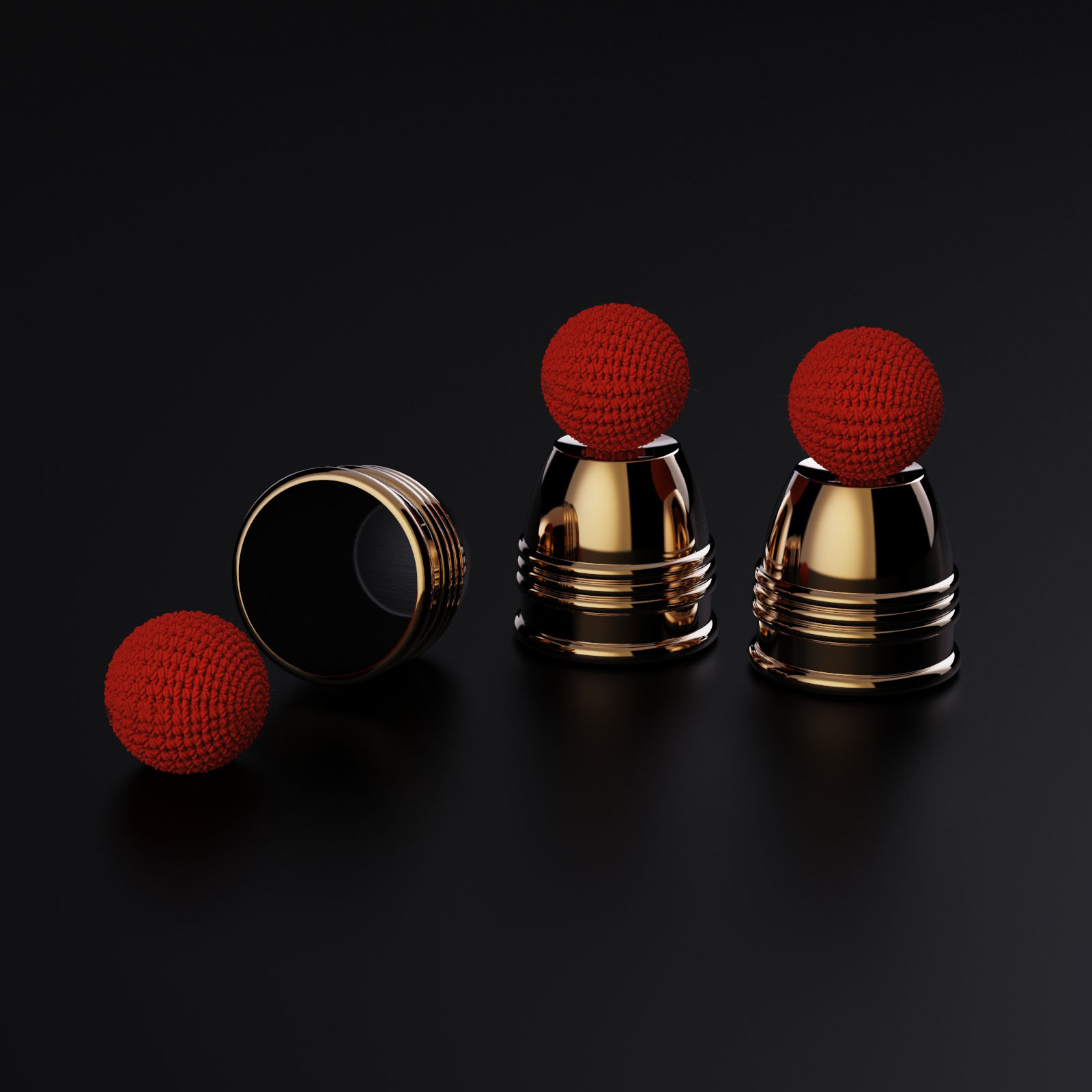 Cups and Balls Set by Bluether Magic and Raphael — IARVEL MAGIC