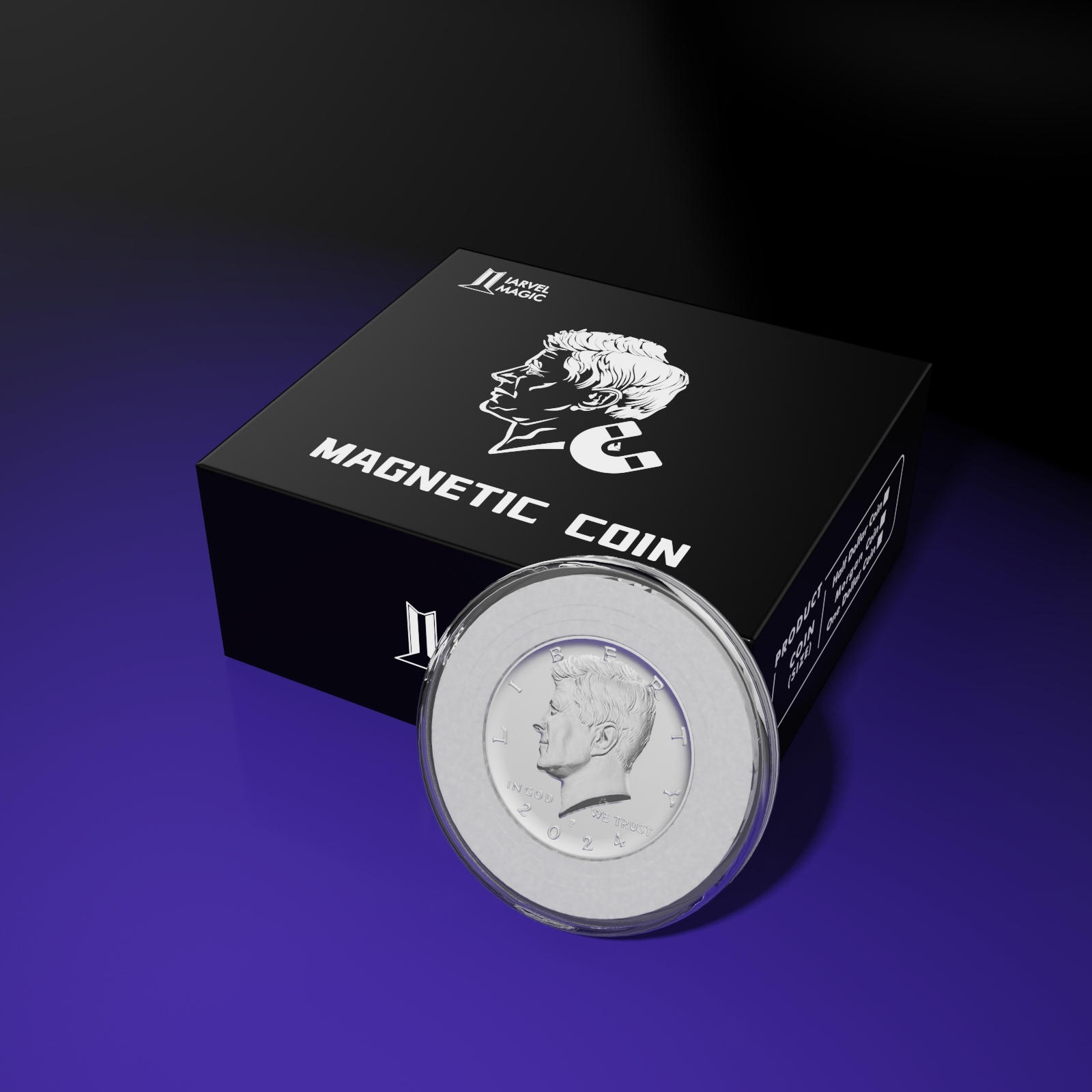 Magnetic Coin by IARVEL MAGIC