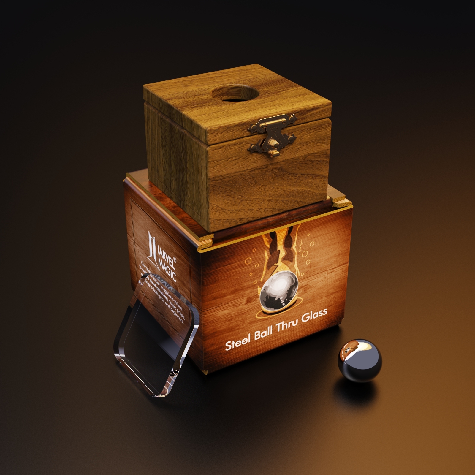 Steel Ball Thru Glass by IARVEL MAGIC