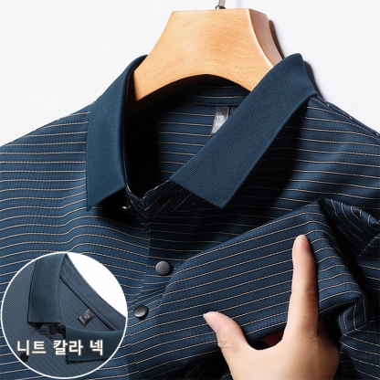 실크 폴로 셔츠