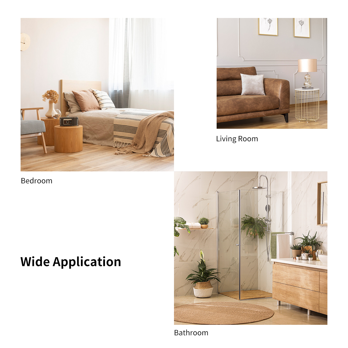 Ellegnt Bathroom Wall Mirror with Rounded Corner