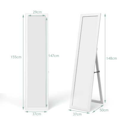 Ellegnt Full-length Wood Mirror with Wooden Frame