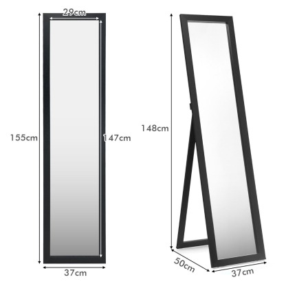 Ellegnt Full-length Wood Mirror with Wooden Frame