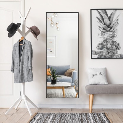 Ellegnt Full Body Mirror with Rectangular Aluminum Frame