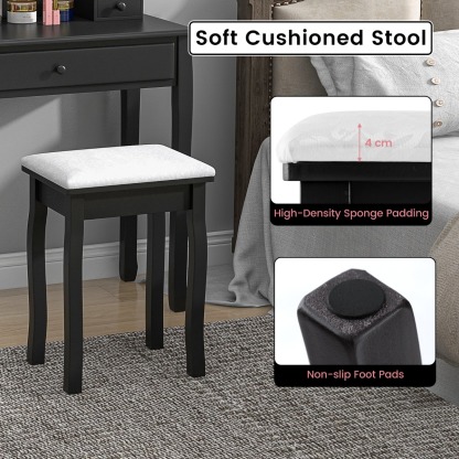 Ellegnt Vanity Dressing Set with 10 Dimmable LED Lights and Mirror