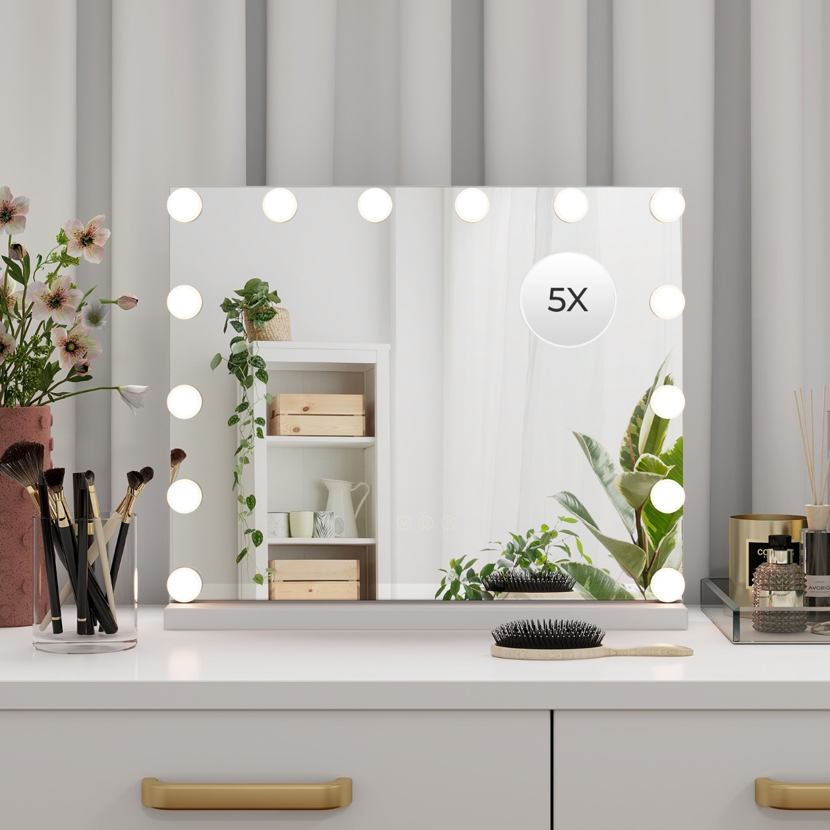 Ellegnt Hollywood Vanity Mirror with Lights and Adjustable Brightness