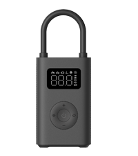 Compresor de aire eléctrico portátil 2 (0,2-10,3 bar/3-150 psi, 6 modos, batería de 2000 mAh, 14,4 Wh, carga USB-C, pantalla LED), negro
