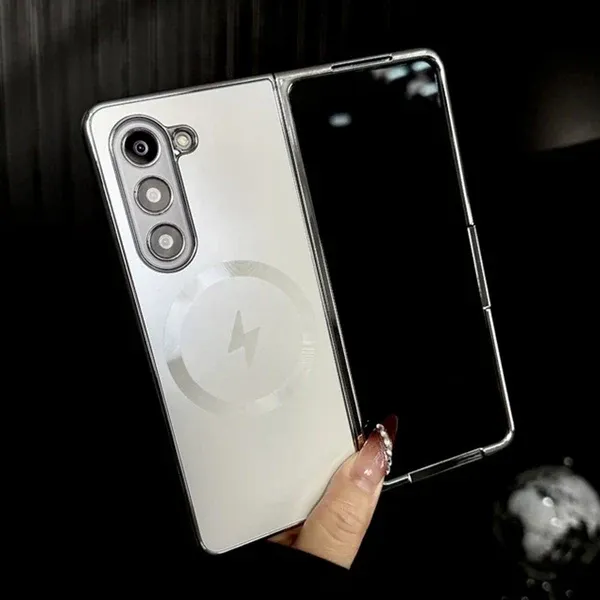Electroplated Matte Magnetic Case for Samsung Z Fold 6/5/4/3 Series