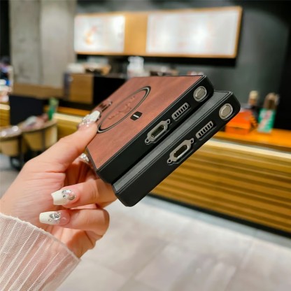 Luxury MagSafe Leather Case for Samsung Galaxy S25 ~ S21 Series | Premium Protection & Wireless Charging