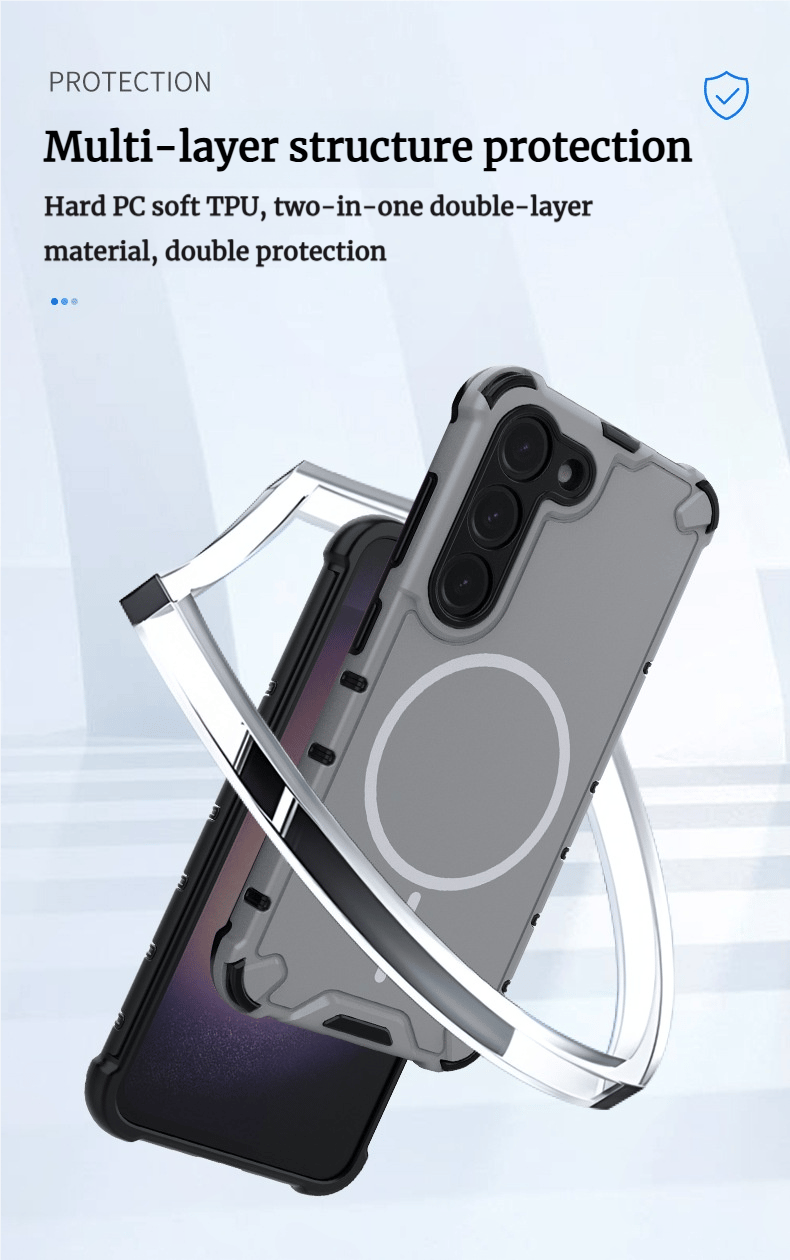 Skin-feeling magnetic anti-fall phone case is suitable for Samsung Galaxy S25/S24/S23 series
