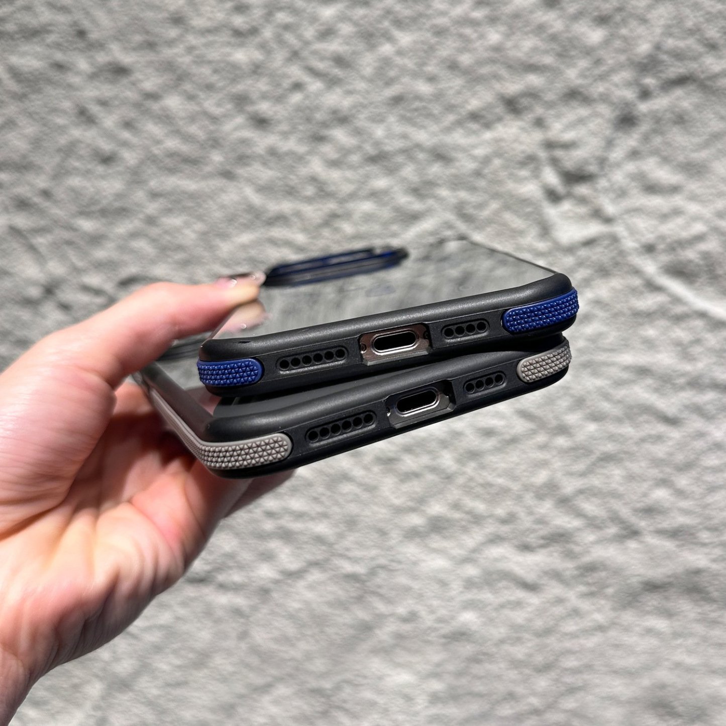 Magnetic Invisible Lens Holder Side Anti-slip Strips Phone Case For iPhone 16/15/14/13/12 Series