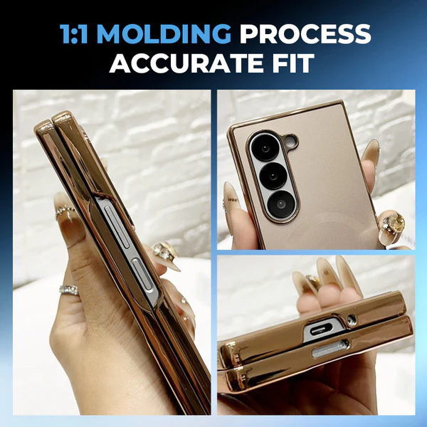 Electroplated Matte Magnetic Case for Samsung Z Fold 6/5/4/3 Series