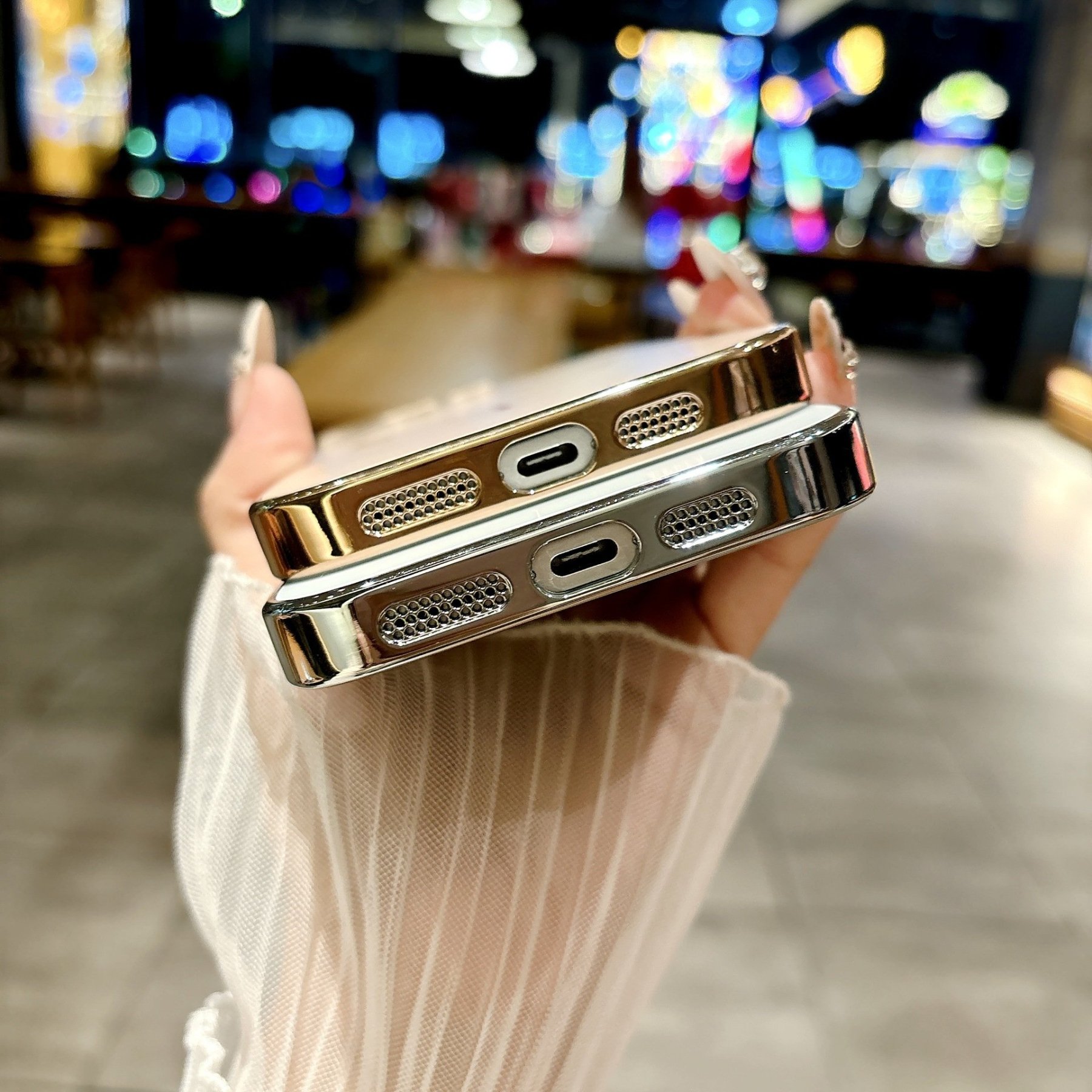Electroplated AG frosted fine circle magnetic phone case with acrylic lens protection for iPhone 16/15/14/13/12 series